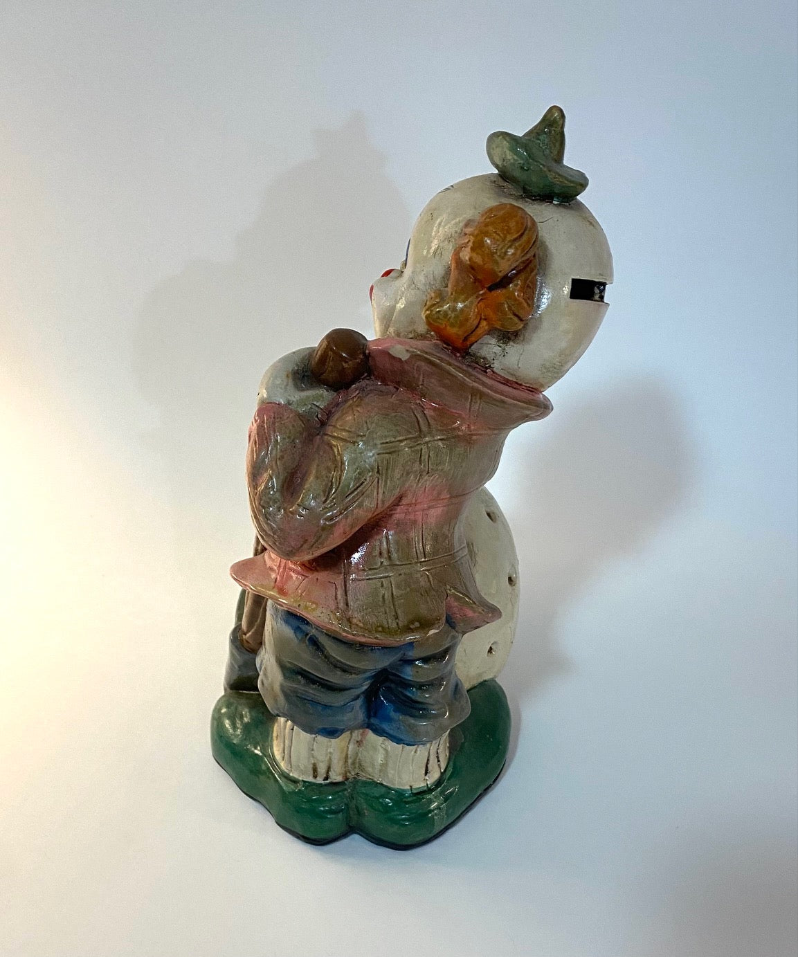 Vintage "Creepy Clown" Golfer Coin Bank