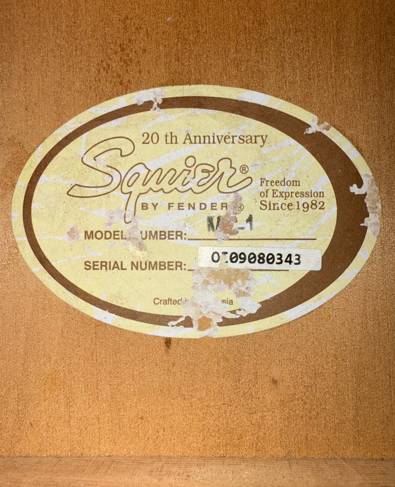 Fender Squier 20TH Anniversary MC-1, 3/4 Classical Guitar