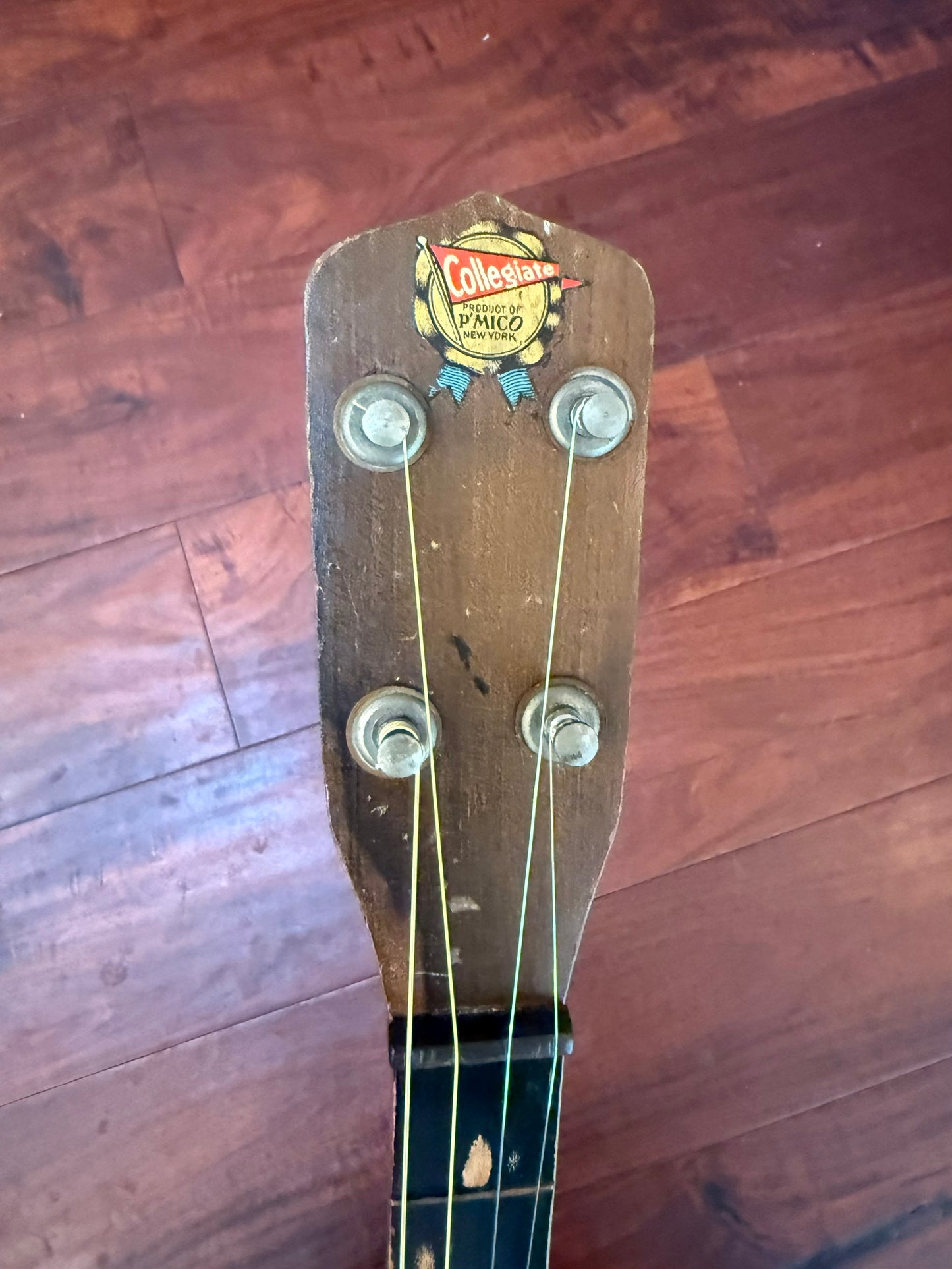 Vintage 1930's P'Mico Collegiate Acoustic Tenor Guitar