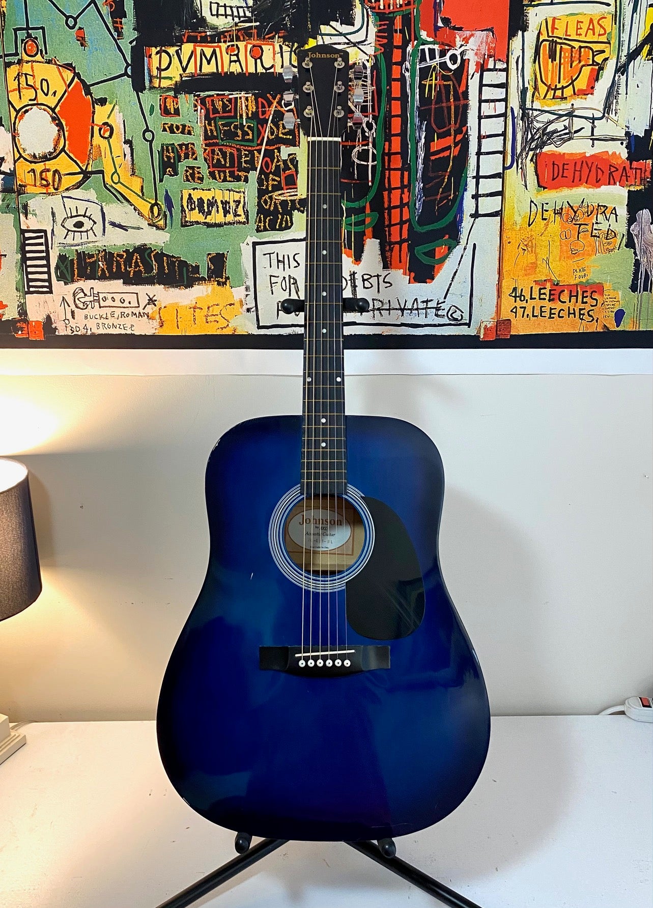 Johnson by AXL Acoustic Blueburst Guitar