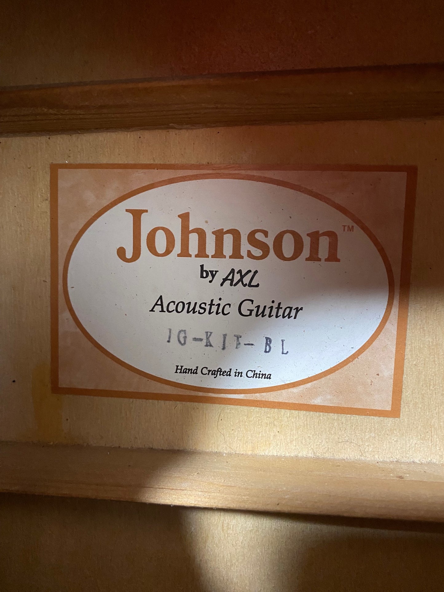 Johnson by AXL Acoustic Blueburst Guitar