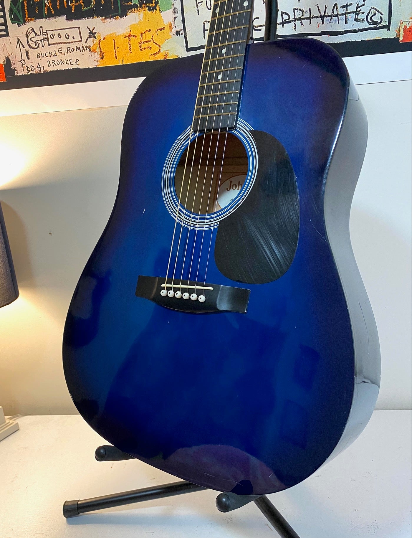 Johnson by AXL Acoustic Blueburst Guitar