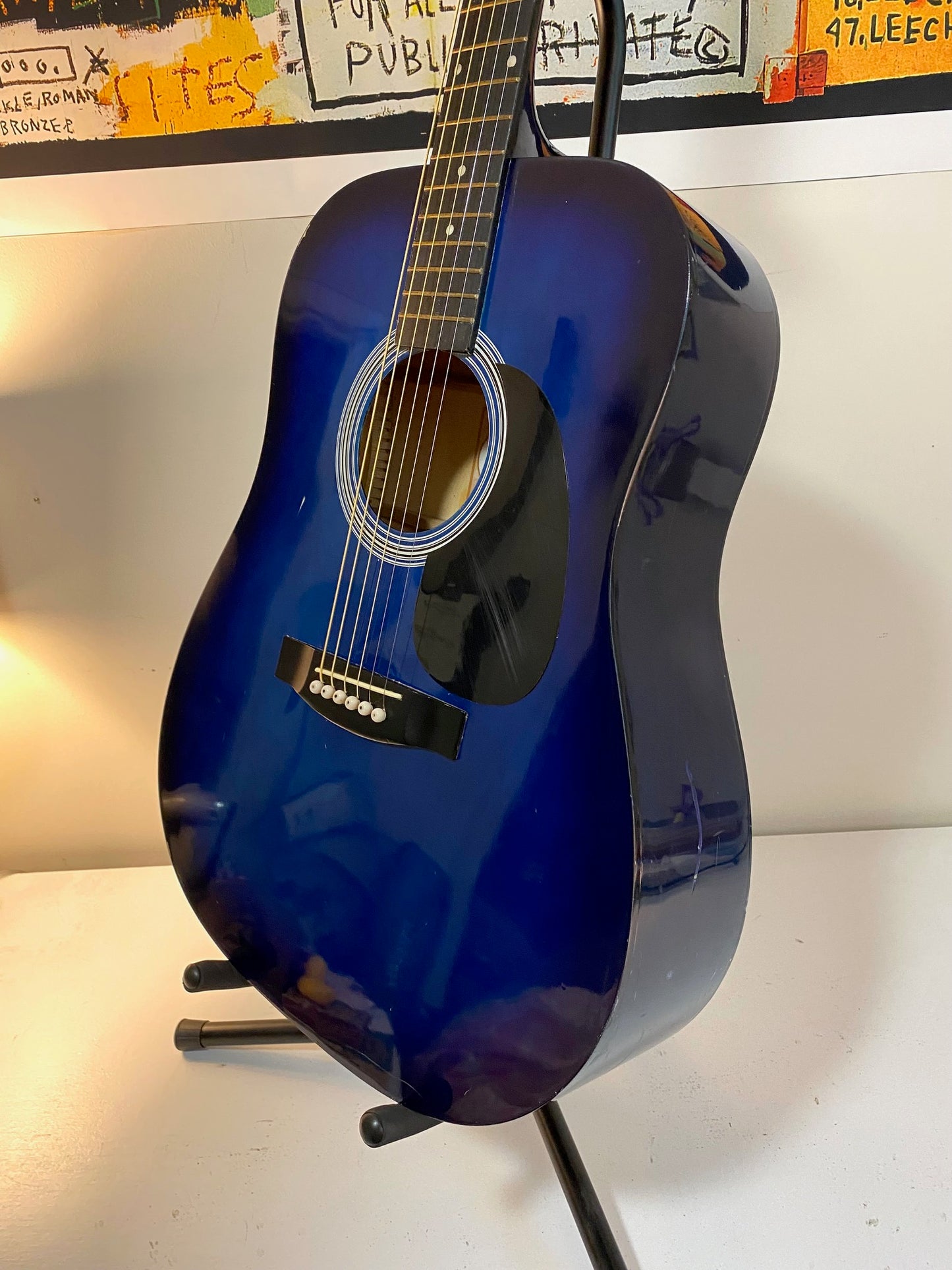 Johnson by AXL Acoustic Blueburst Guitar