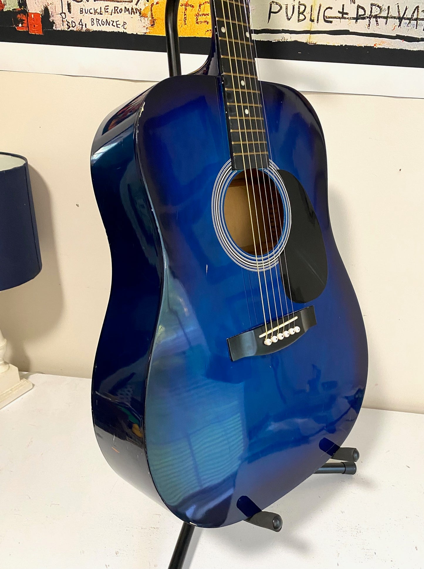 Johnson by AXL Acoustic Blueburst Guitar