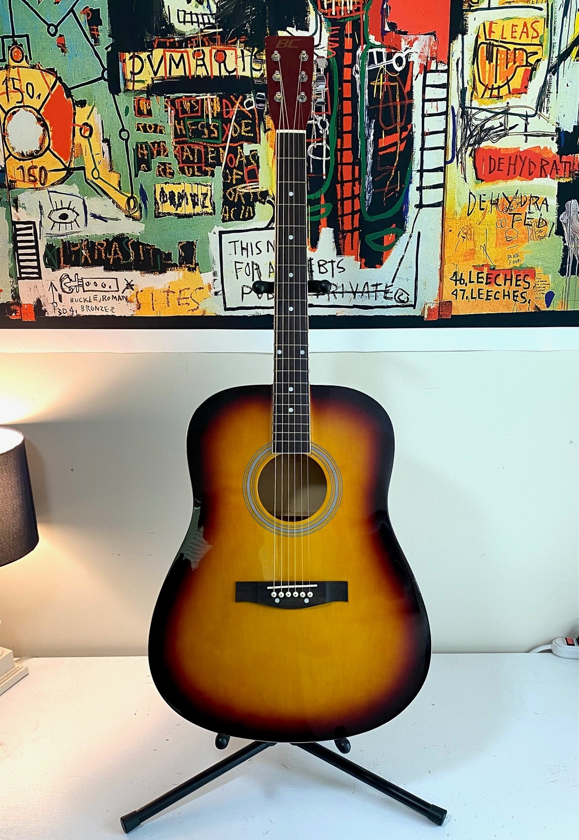 BC Sunburst Acoustic Guitar