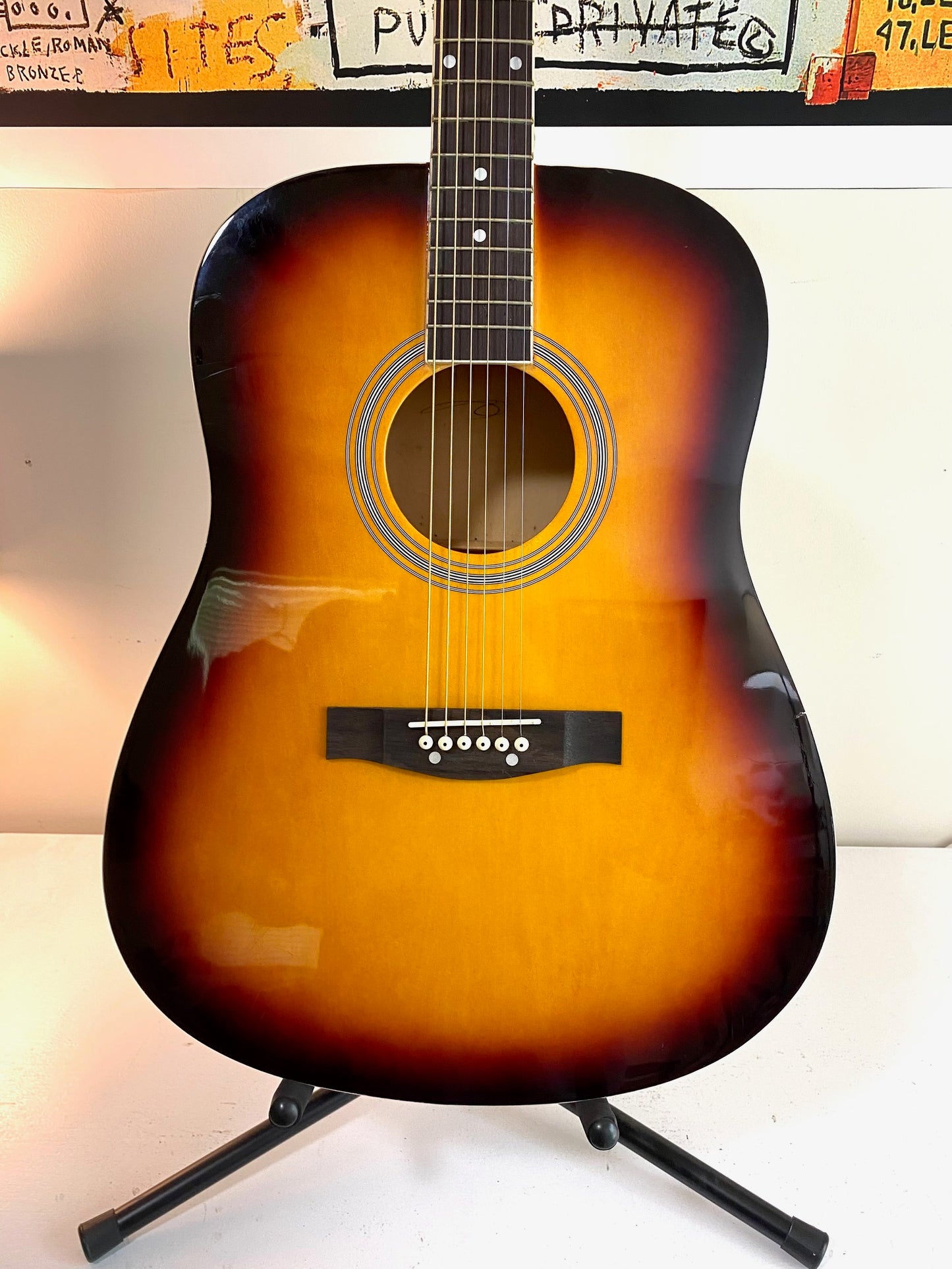 BC Sunburst Acoustic Guitar