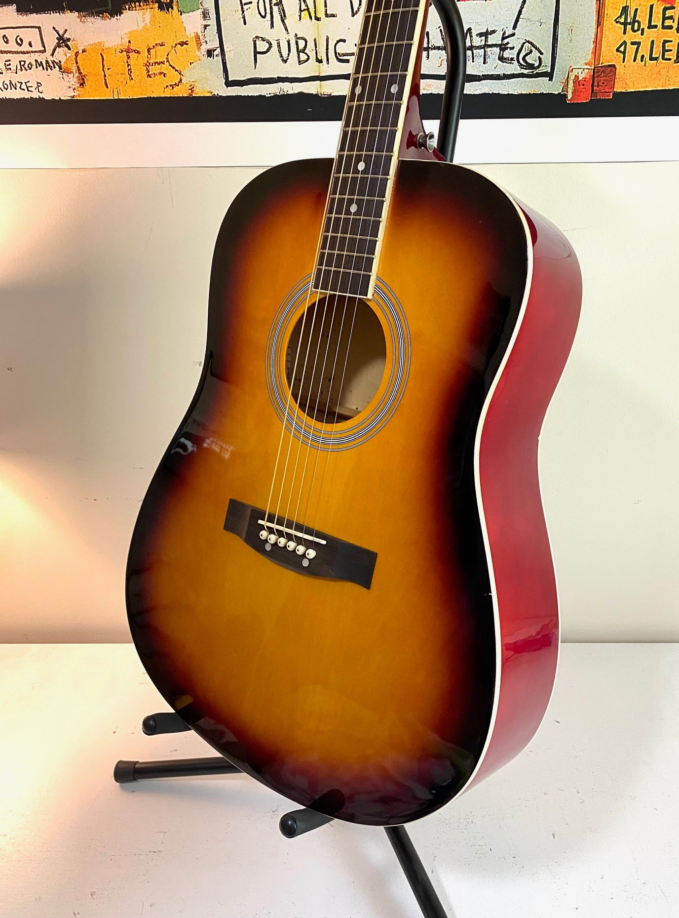 BC Sunburst Acoustic Guitar