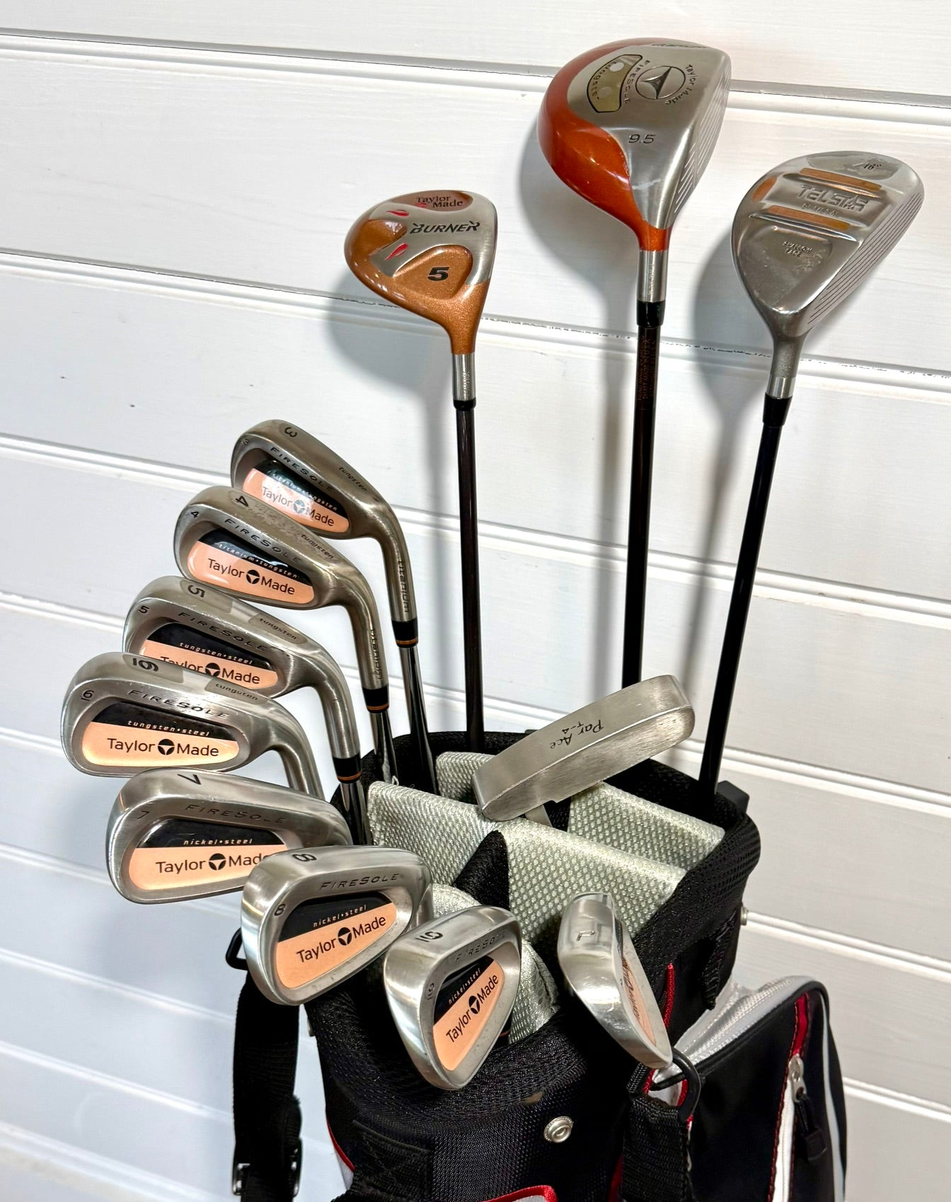 TaylorMade Firesole/Burner Set of Golf Clubs W/Bag & Extras
