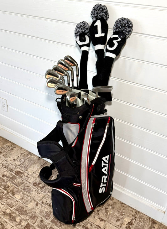 TaylorMade Firesole/Burner Set of Golf Clubs W/Bag & Extras