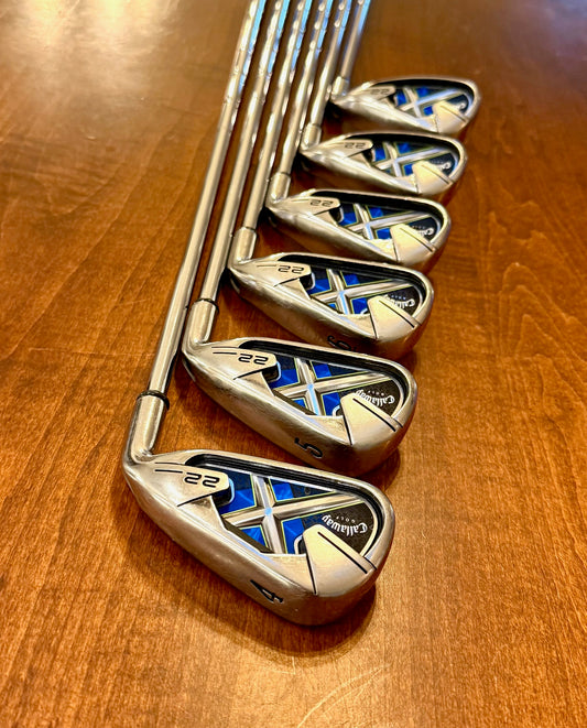 Callaway X-22 Set of Irons 4-9 W/NEW GRIPS