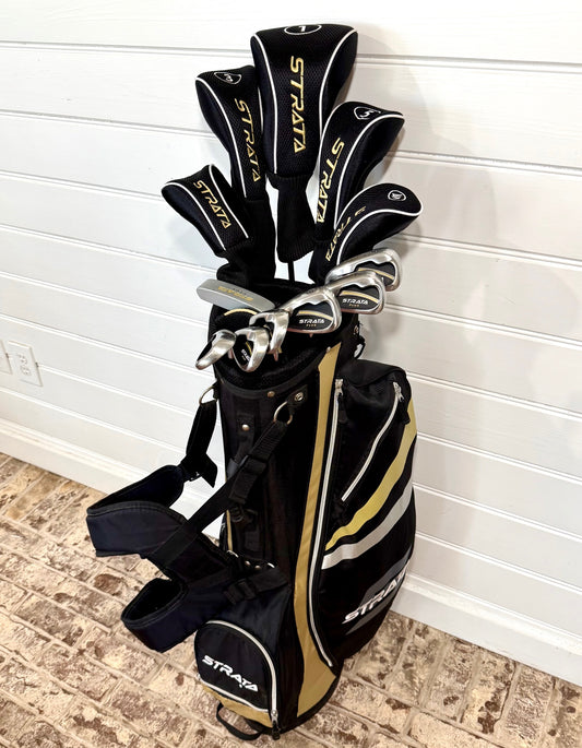 LEFTY Callaway Strata Plus18 Piece Set of Golf Clubs W/Bag