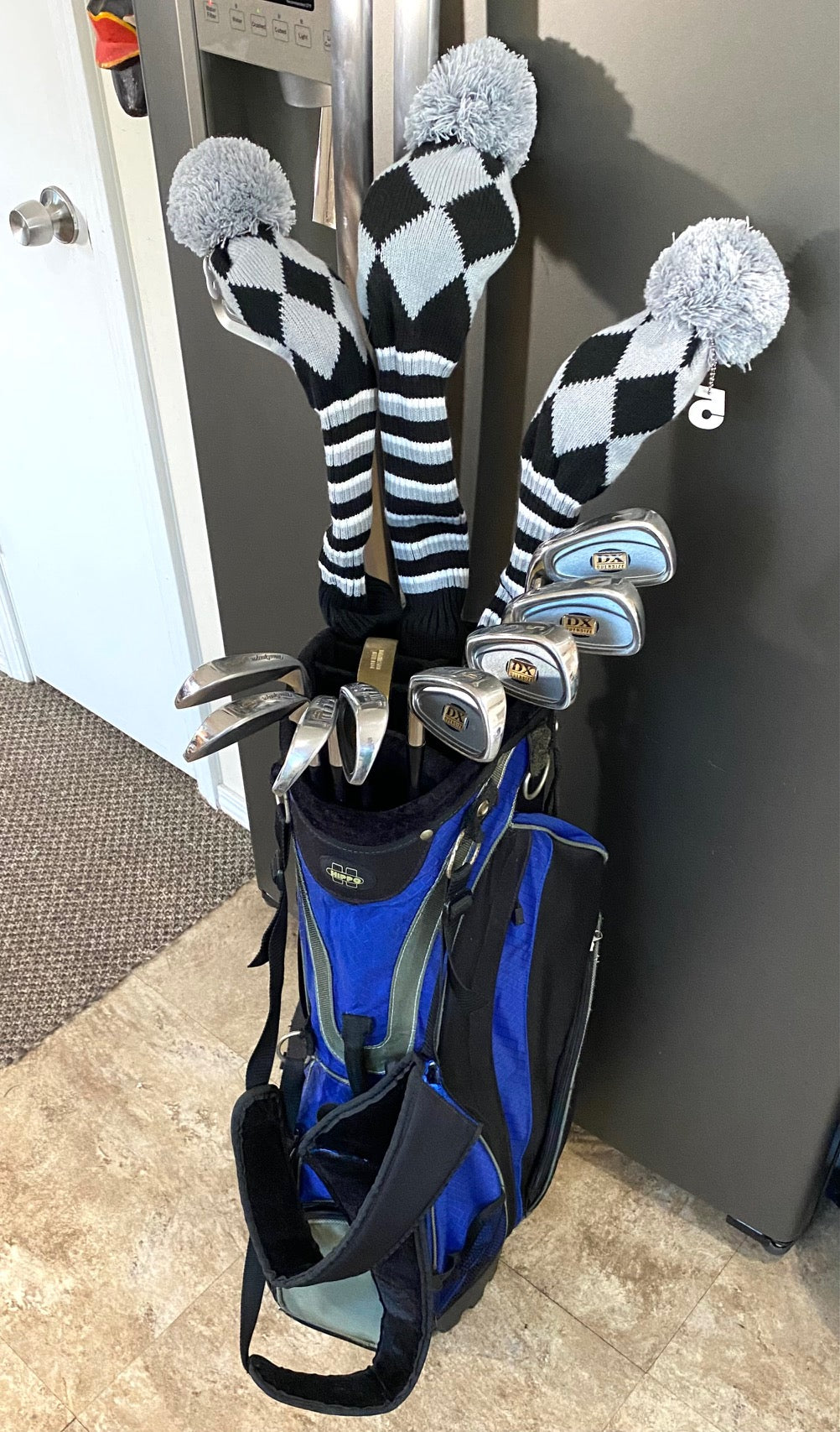 Left-Handed MacGregor DX/Callaway/T-Made Full Set of Golf Clubs W/Bag & Extras