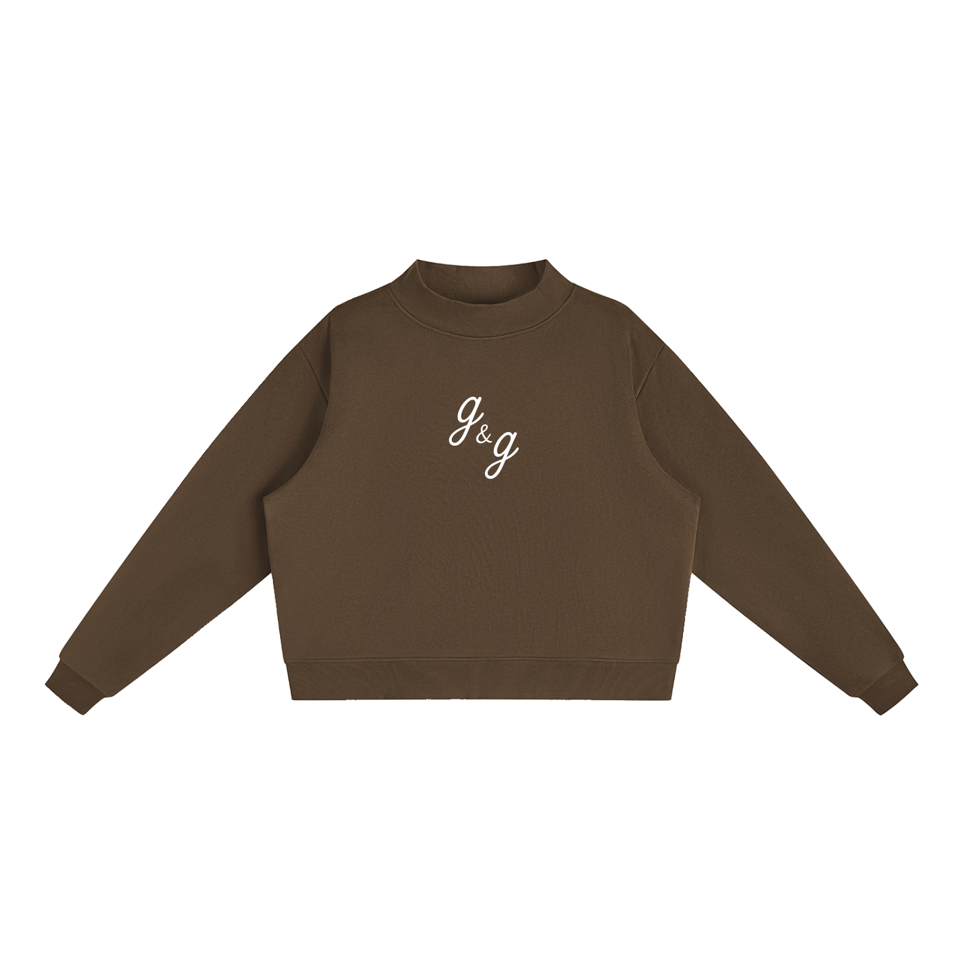 Essential Fleece Mock-Neck Crew Sweatshirt