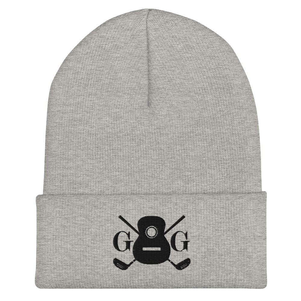 "G&G" Black Logo Cuffed Beanie Hat on Your Color Choice