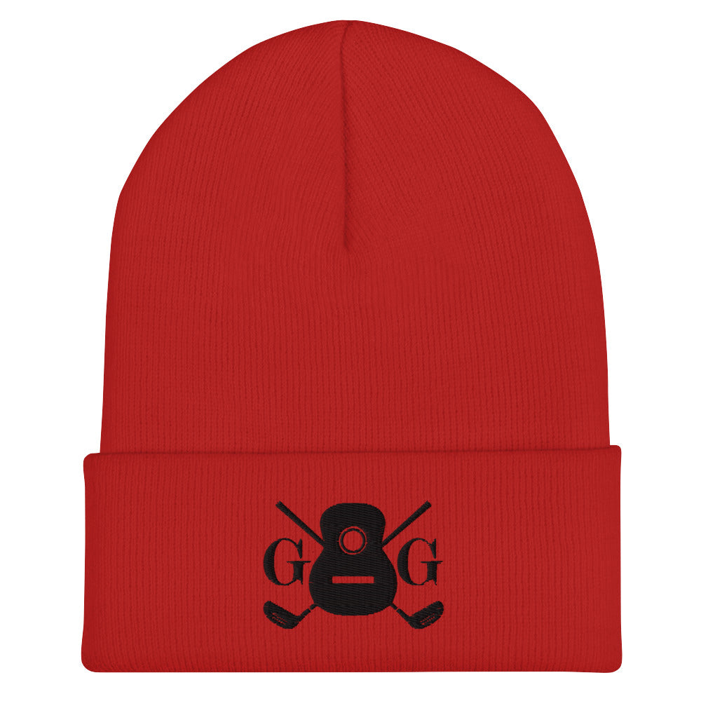 "G&G" Black Logo Cuffed Beanie Hat on Your Color Choice