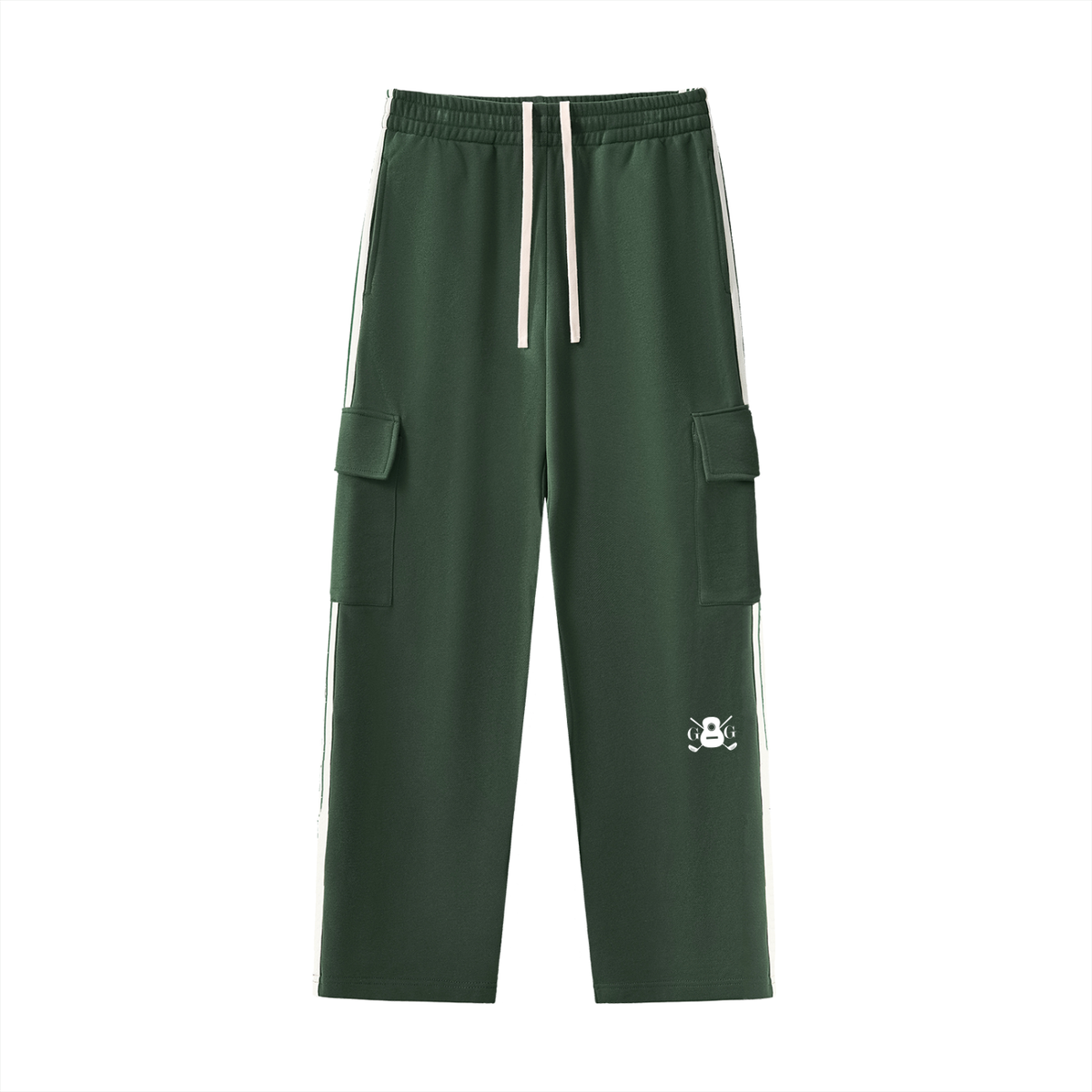 Side Stripe Straight-Leg Pants