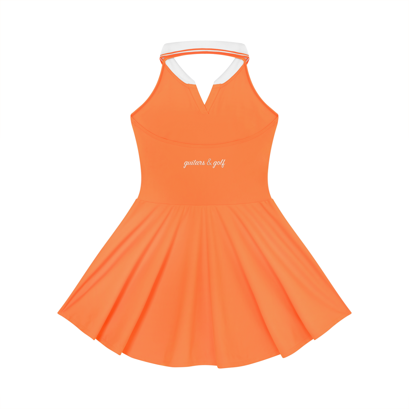 Women's Collared Halter A-Line Logo Yes Dress