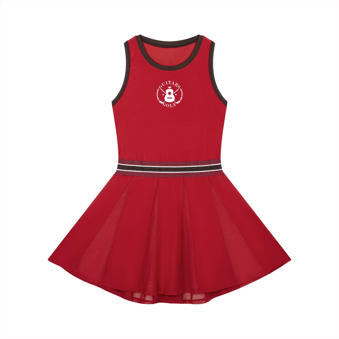 Women's Color Block A-Line Sleeveless Dress