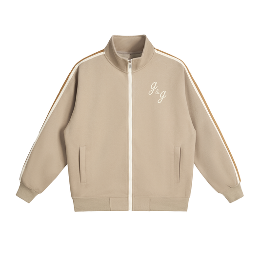 "The Racer" g&g Side-Stripe Stand Collar Jacket
