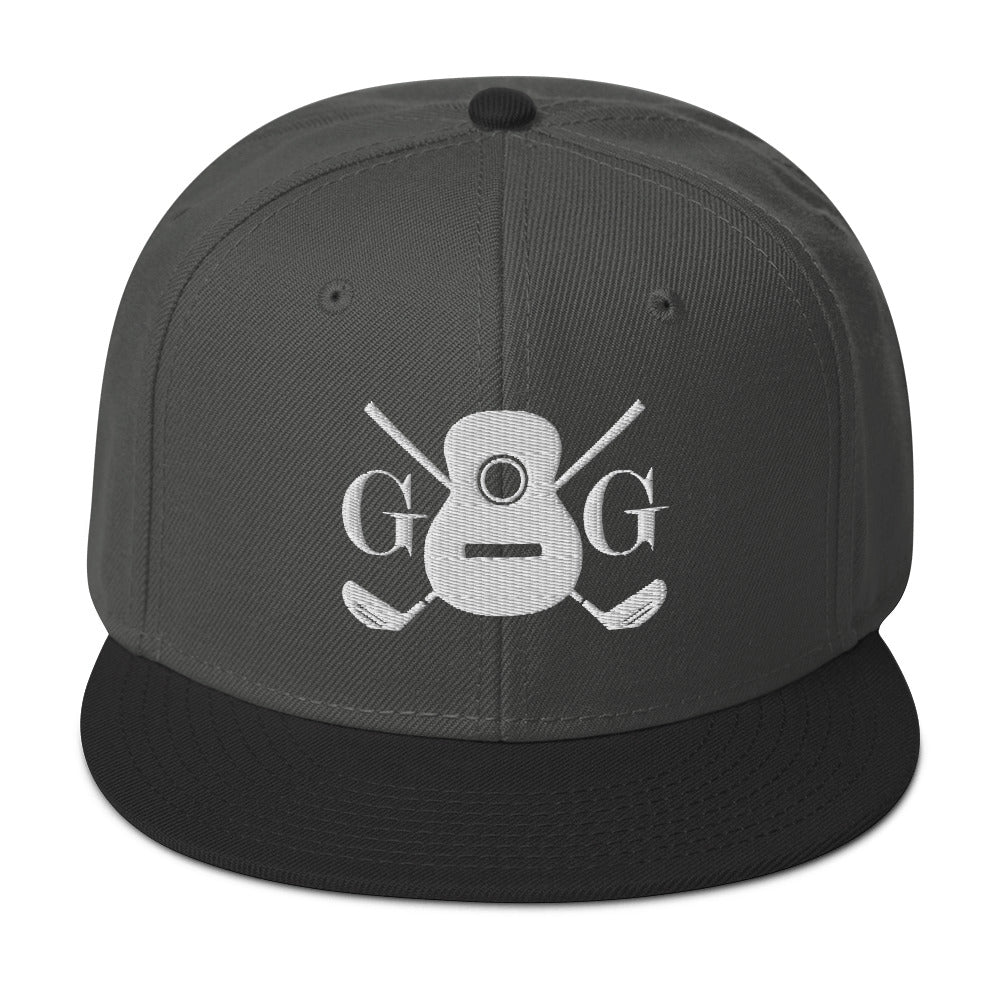 "G&G" Embroidered White Logo Snapback Hat Your Color Choice