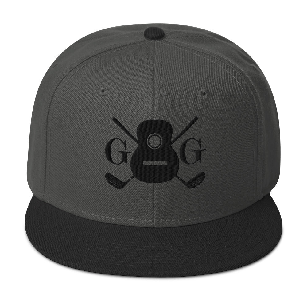 "G&G" Embroidered Logo Black Snapback Hat Your Color Choice