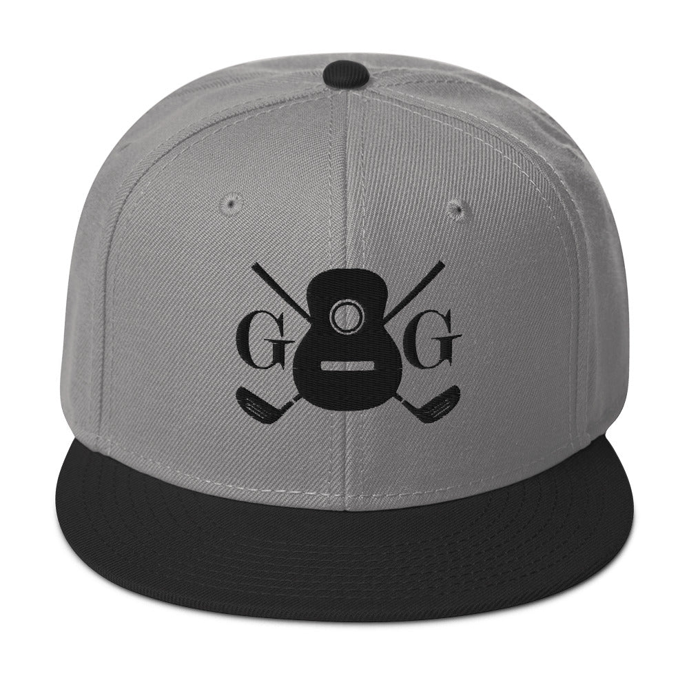 "G&G" Embroidered Logo Black Snapback Hat Your Color Choice