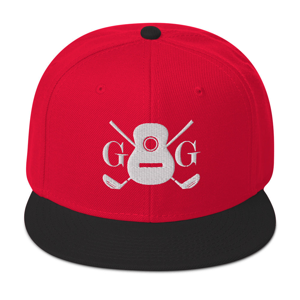 "G&G" Embroidered White Logo Snapback Hat Your Color Choice