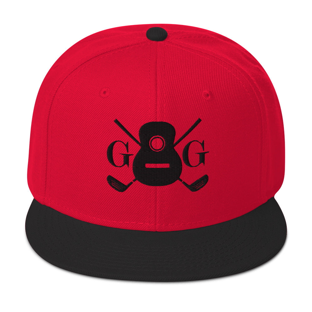 "G&G" Embroidered Logo Black Snapback Hat Your Color Choice