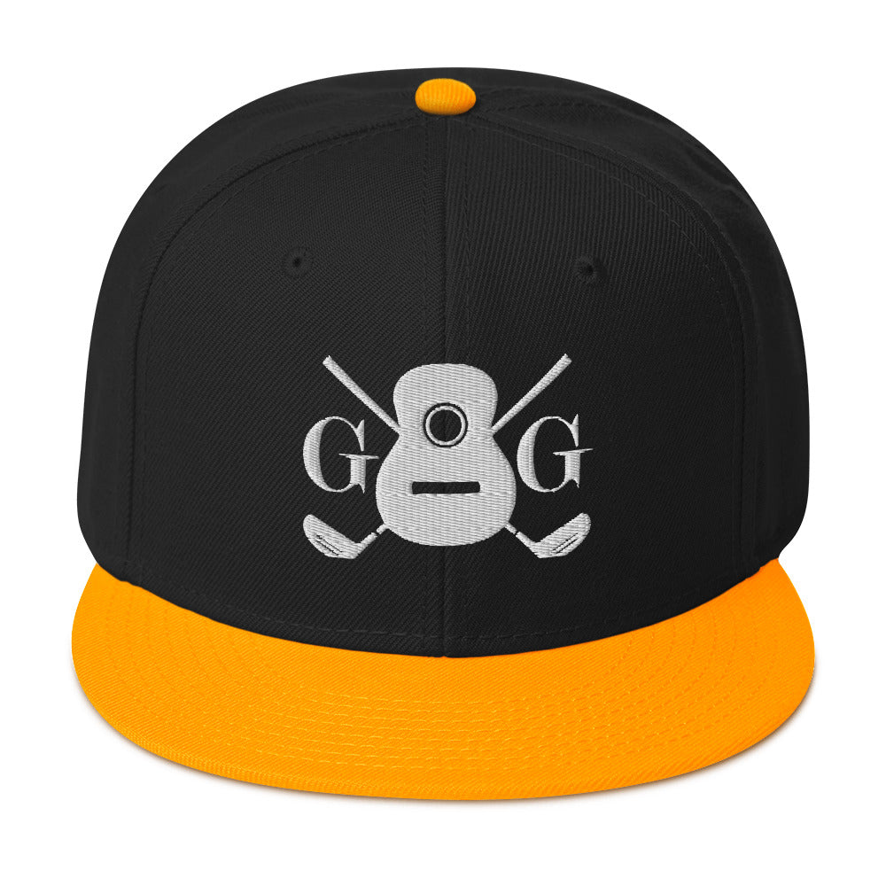 "G&G" Embroidered White Logo Snapback Hat Your Color Choice