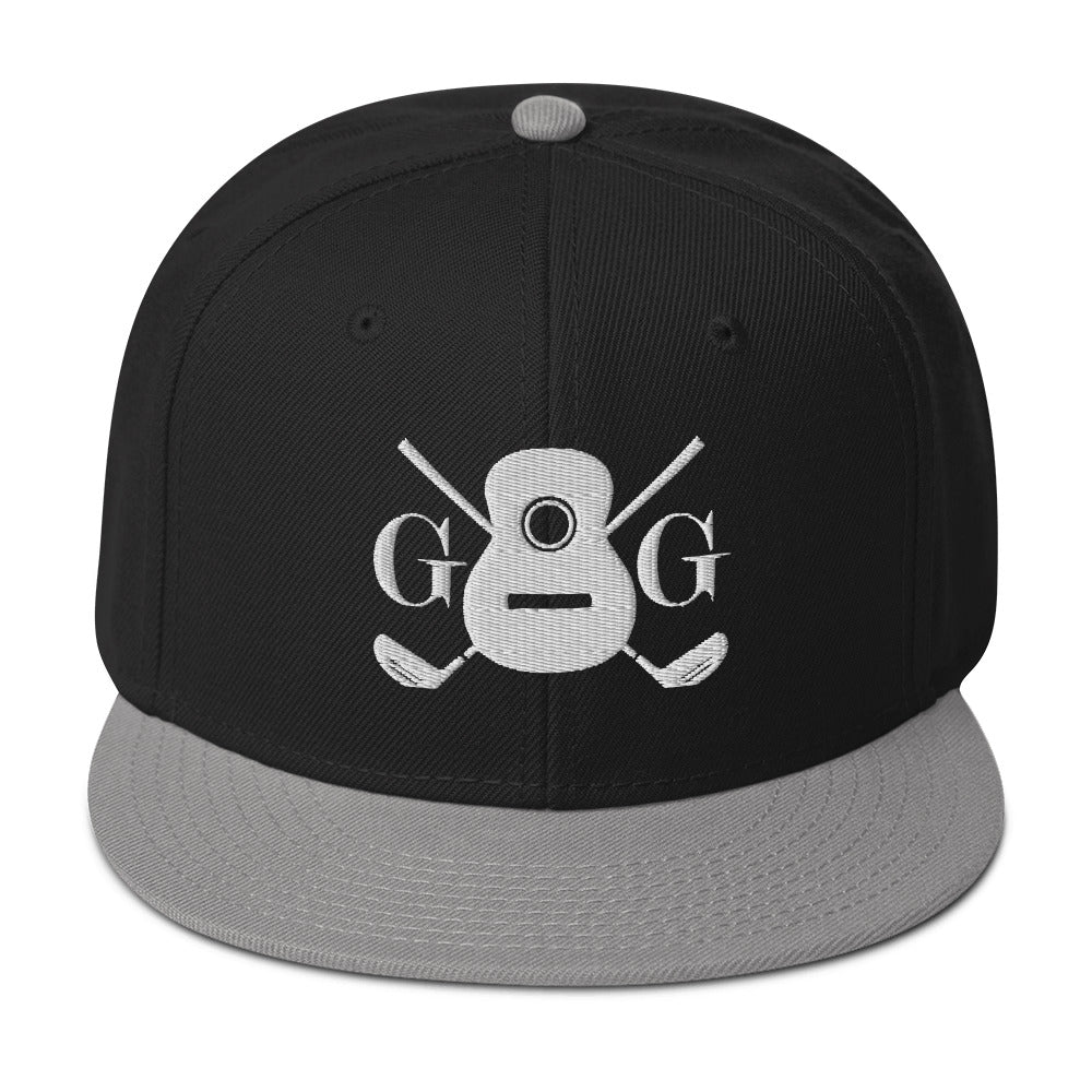 "G&G" Embroidered White Logo Snapback Hat Your Color Choice