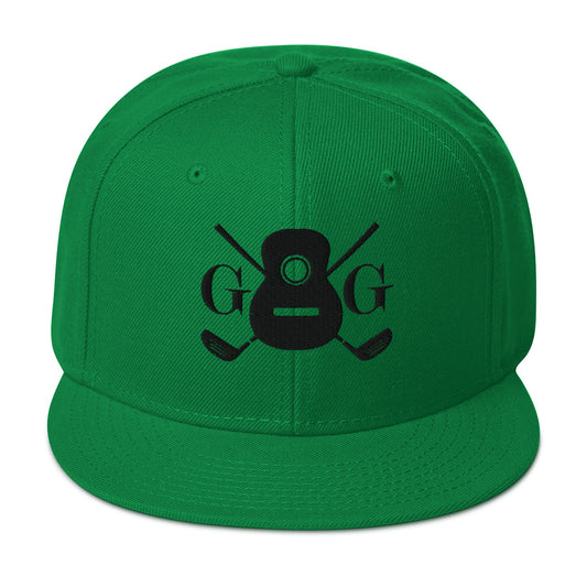 "G&G" Embroidered Black Logo Snapback Hat