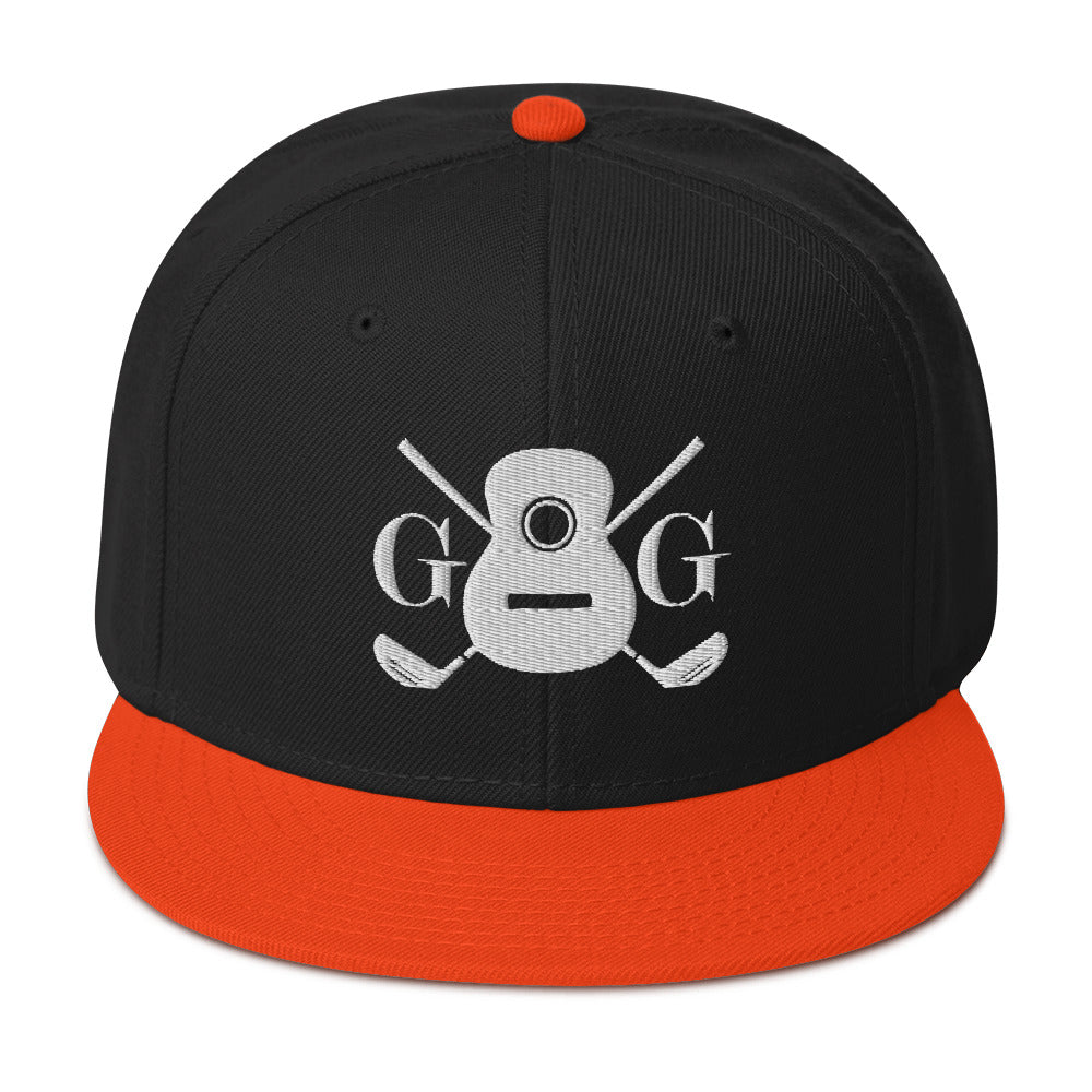 "G&G" Embroidered White Logo Snapback Hat Your Color Choice