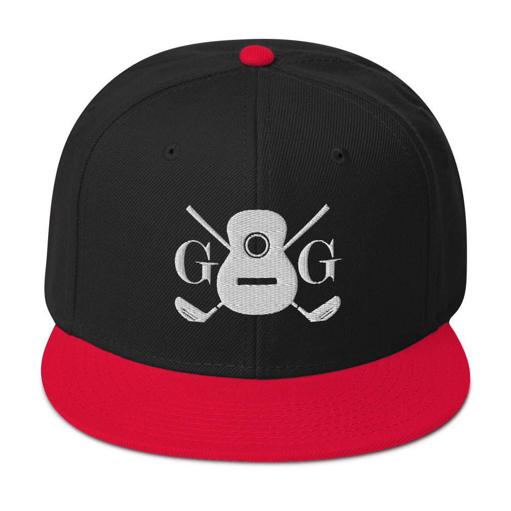 "G&G" Embroidered White Logo Snapback Hat Your Color Choice