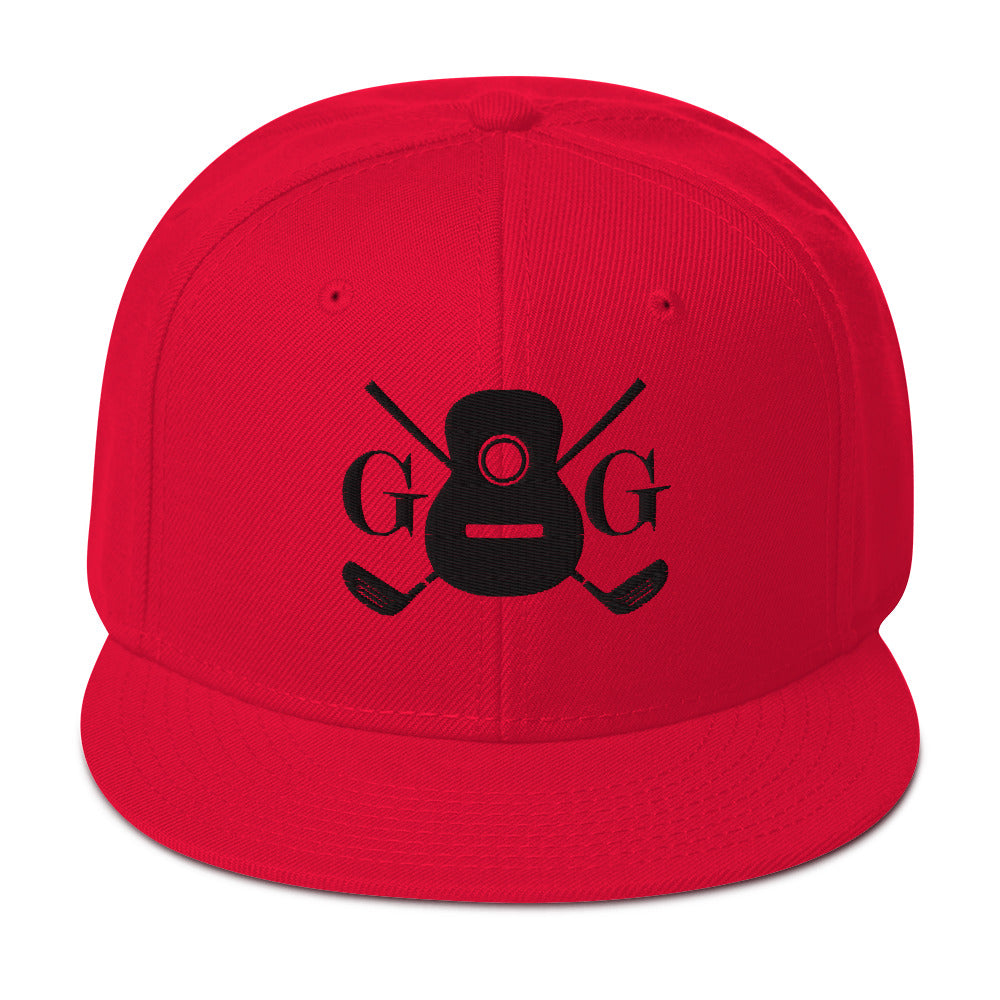 "G&G" Embroidered Logo Black Snapback Hat Your Color Choice