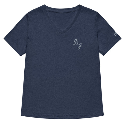 "Prepped" Women’s g&g  Relaxed V-Neck Tee